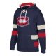 NHL CCM Pullover Jersey Hoodie Montreal Navy