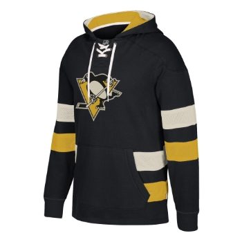 NHL CCM Pullover Jersey Hoodie Pittsburgh Black