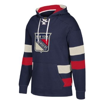 CCM NHL PULLOVER JERSEY HOODIE NY RANGERS NAVY
