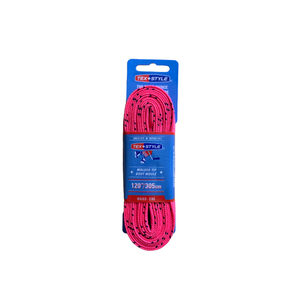 Pink navy waxed laces